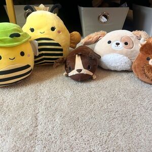Squishmallows Yellow and Brown Stuffed Animals Collection